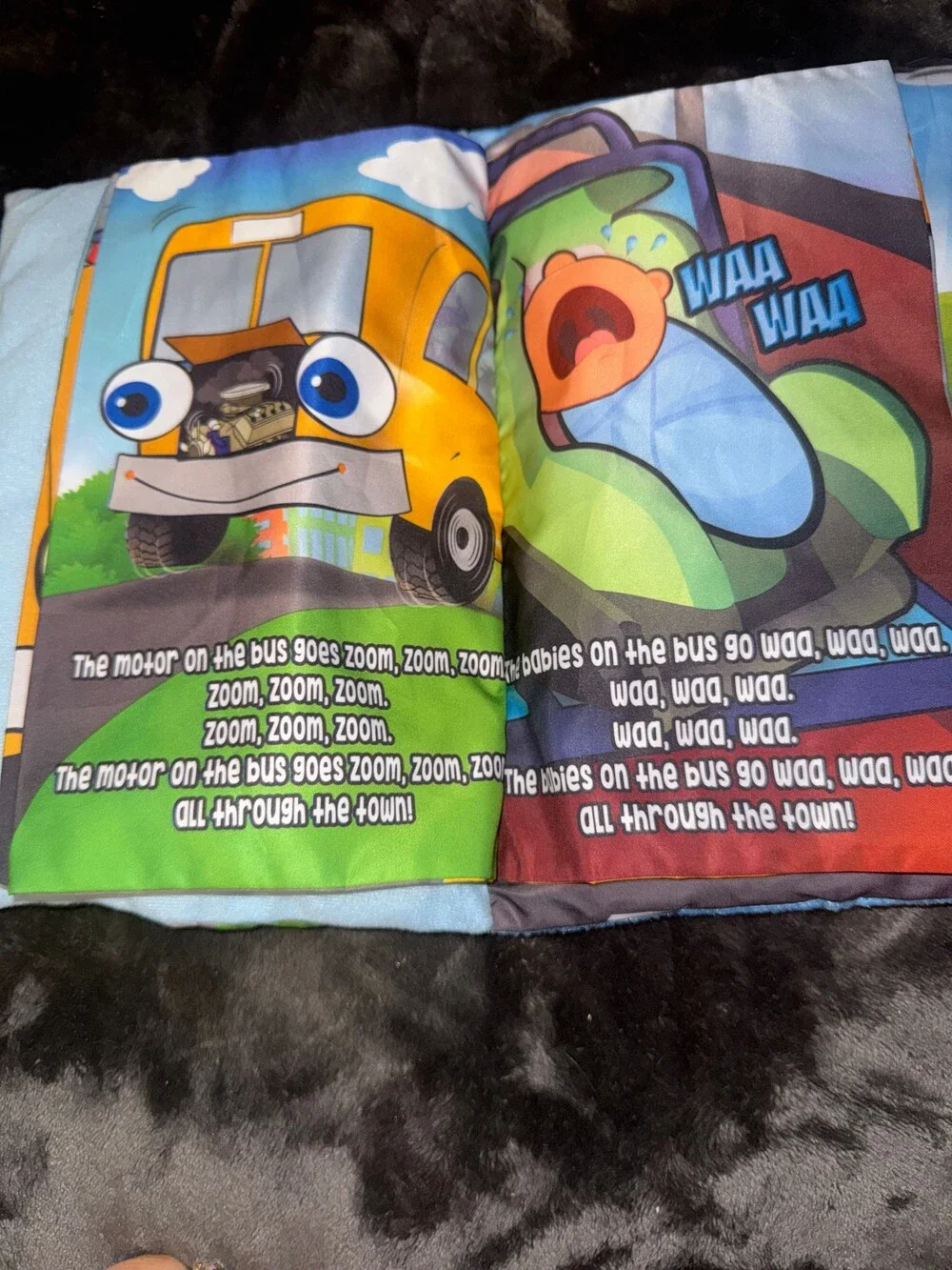 Soft Fabric Book The Wheels on the Bus Children's Toy